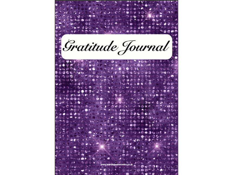 Purple Diamond Stud Gratitude Journal