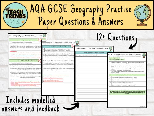AQA GCSE Geography Practise Exam Questions & Answers