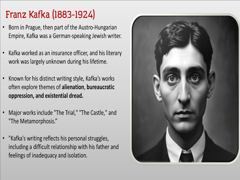 PowerPoint Presentation on Franz Kafka's The Metamorphosis