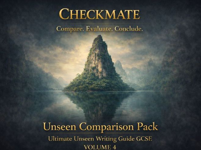 CHECKMATE: Unseen Comparison Pack GCSE (Volume 4)