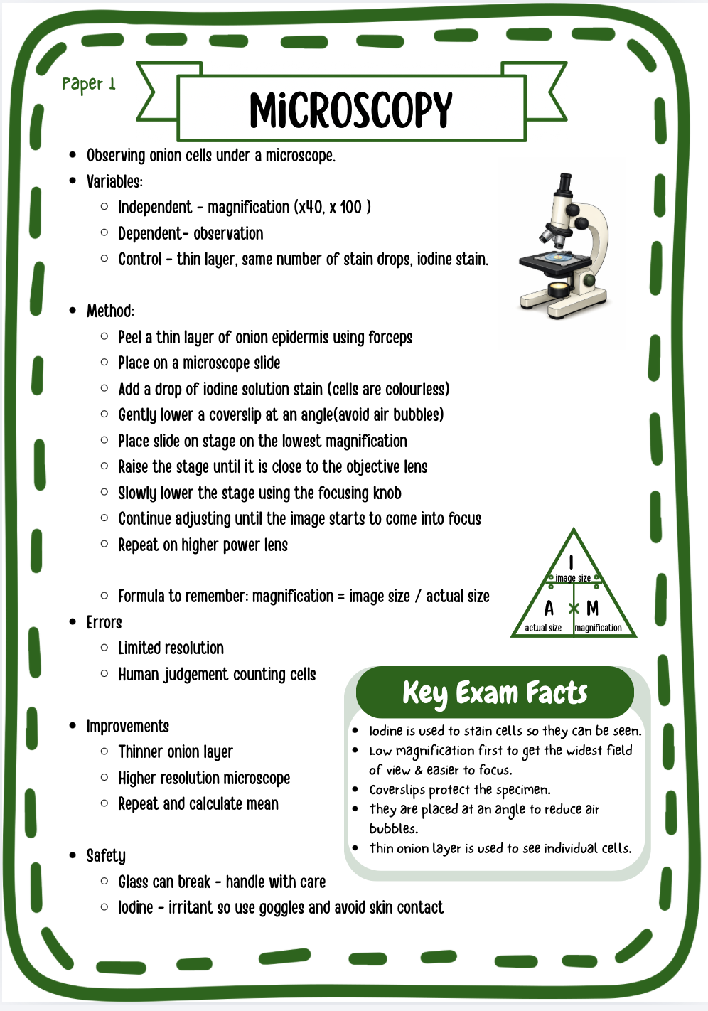 AQA GCSE Biology Required Practicals – Complete Revision (Combined ...