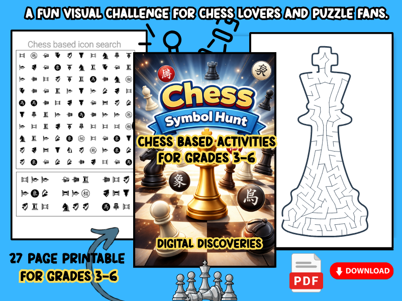 Chess Symbol Hunt – Chess Based Activities for Grades 3–6