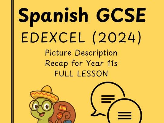 KS4 Spanish GCSE Edexcel Photo Description Recap for Year 11s