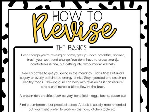 Revision - A how to guide