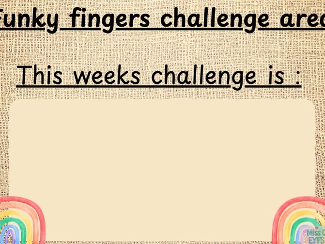 Rainbow challenge area posters