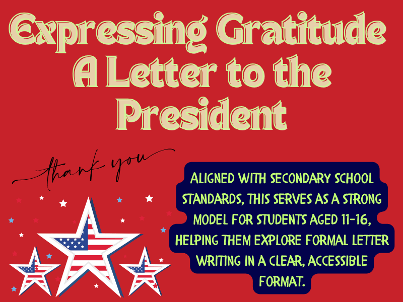 Expressing Gratitude: Letter to the President for His Leadership & Achievements!