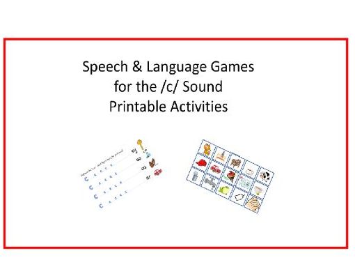 Speech and Language Sound C
