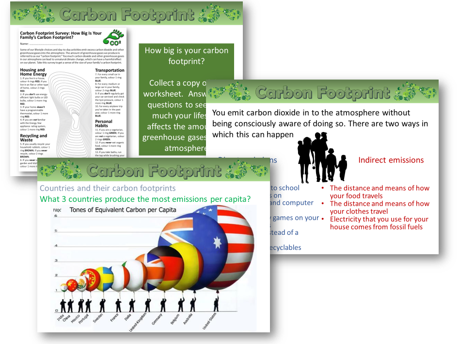 AQA Chemistry / Trilogy - Carbon Footprint