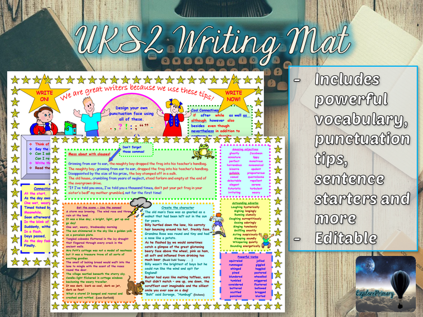 Double Sided Y5 & Y6 Writing Mat Teaching Resources