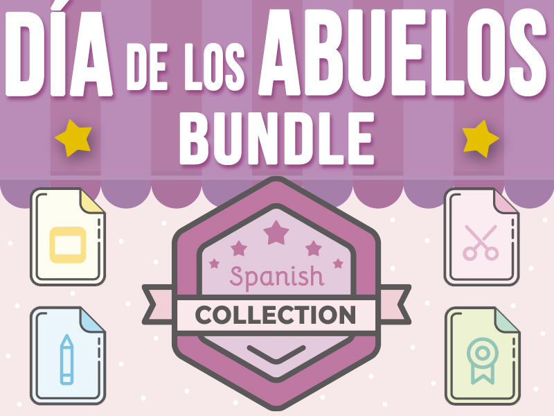 Día de los Abuelos Actividades, Collection Bundle: PPT, Escritura y Manualidad