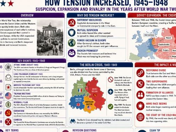 GCSE History: The Cold War - Engaging Knowledge Organiser
