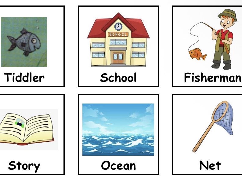 Tiddler (inspired) vocabulary cards