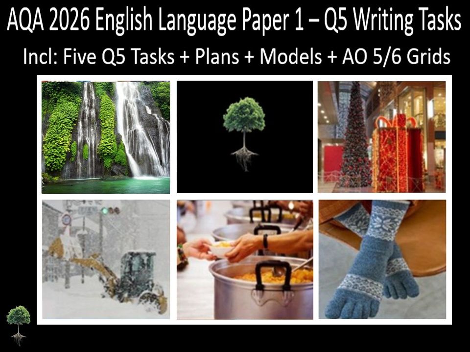Five Question 5 - AQA 2026 GCSE English Language Paper 1 | Plans, AO ...