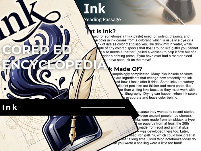 Ink Reading Comprehension Passage - Cored Ed Encyclopedia