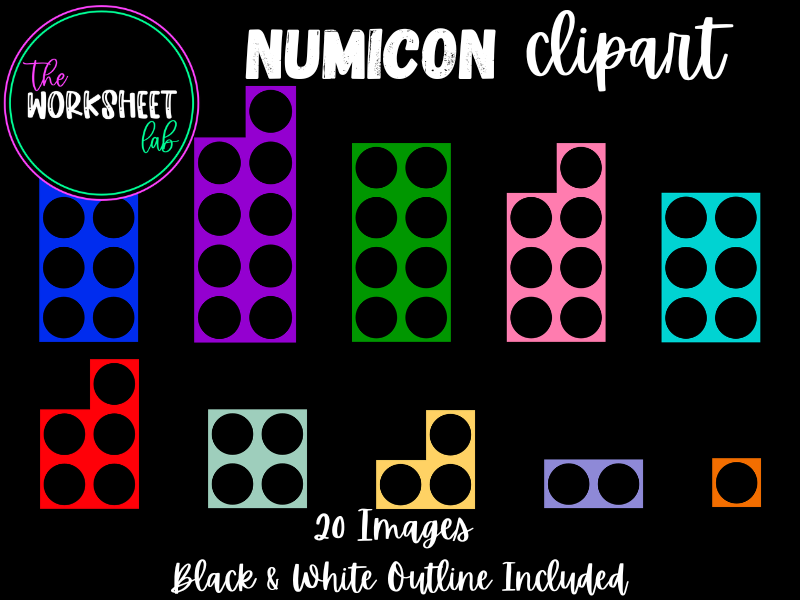Numicon / Number Frames Clipart
