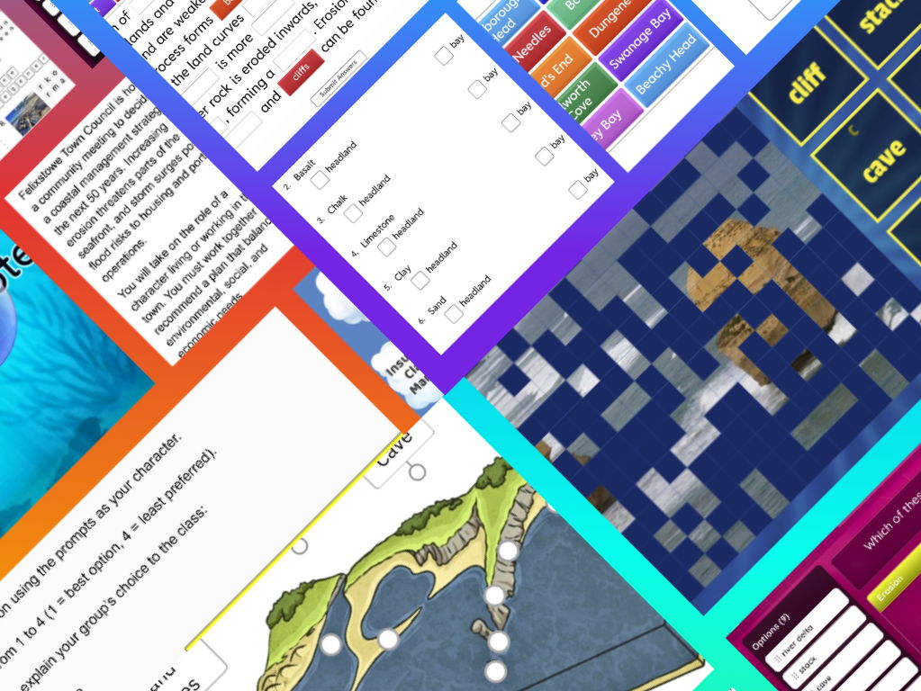 KS3/GCSE Physical Geography - Coastal Features & Coastal Engineering Resources Bundle