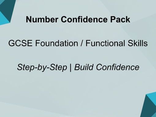 Number Confidence Pack | GCSE Foundation & Functional Skills Maths | Intervention with Answers