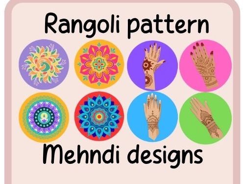 Rangoli pattern images and mehndi designs