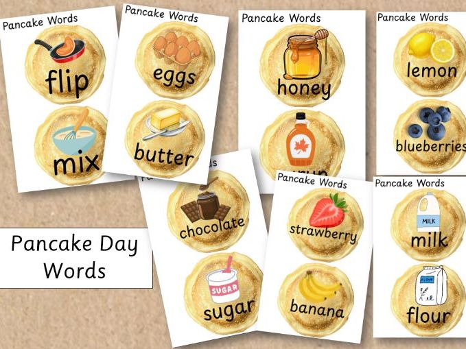Pancake Day Words