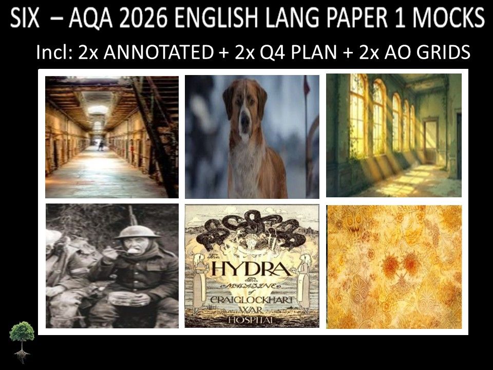 SIX - AQA PAPER 1 | 2026 FULL MOCKS | ANNOTATED | Q4 PLAN | AO GRIDS