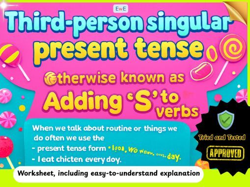 Third-person singular present tense Otherwise known as Adding ‘S’ to verbs