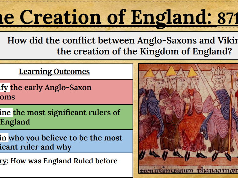 Anglo-Saxons / Creation of England