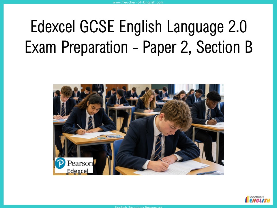 Edexcel GCSE English Language 2.0 Paper 2 Section B - Narrative Writing