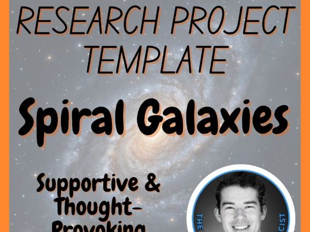 Spiral Galaxies | Space Science Research Project Template | Digital + Print