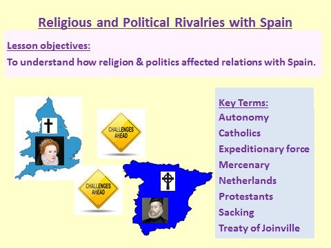 Elizabeth: Religious and Political Rivalries with Spain