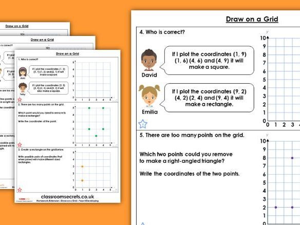 homework grid ideas year 4