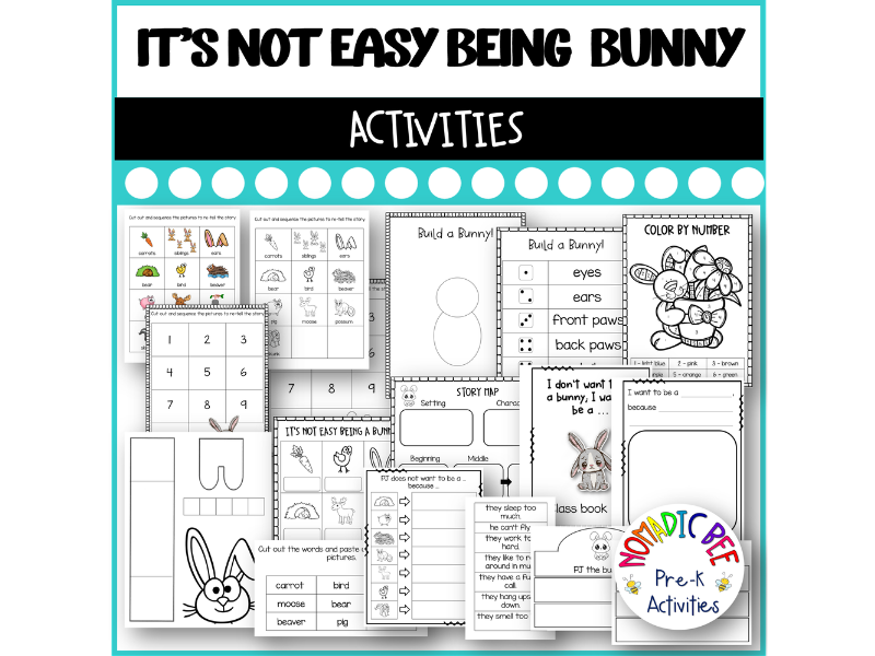 It's Not Easy Being a Bunny Activities