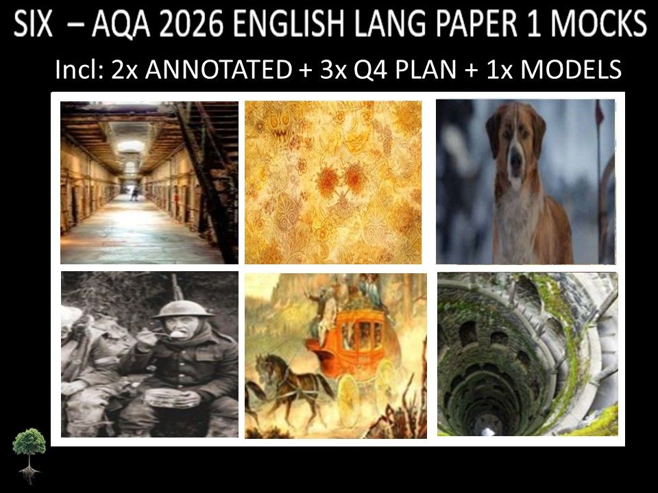 SIX - AQA PAPER 1 | 2026 FULL MOCKS | ANNOTATED | Q4 PLAN | MODELS