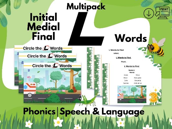 L Words Individual Multipack-Speech&Language|Phonics