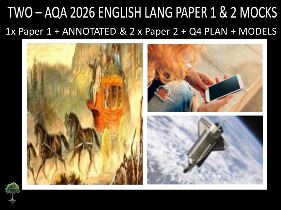 THREE - AQA PAPER 1 & 2 | 2026 FULL MOCKS | ANNOTATED | Q4 PLAN | MODELS