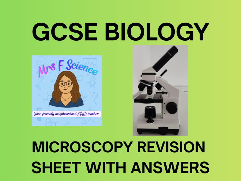 GCSE Biology Microscopy Required Practical Worksheet | KS4 | AQA
