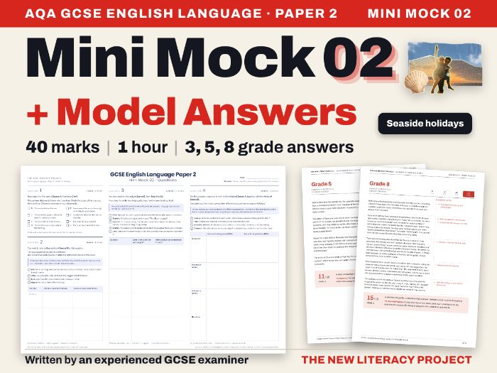 AQA GCSE English Language Paper 2 Mock 2026 | Section A Reading | Model Answers | Mini Mock 02