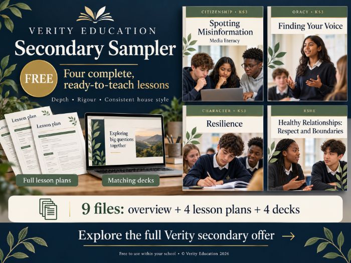 FREE Secondary Sampler: Citizenship, Oracy, Character & RSHE