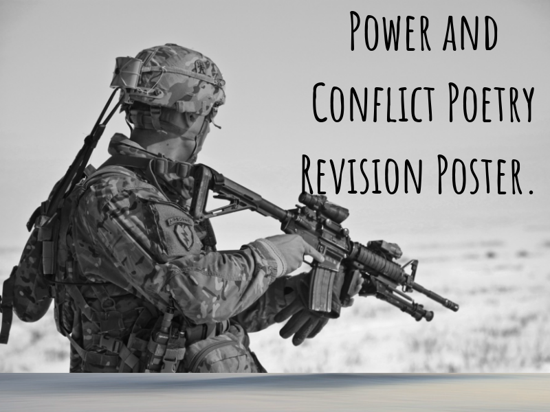 AQA Power and Conflict Poetry Revision Poster