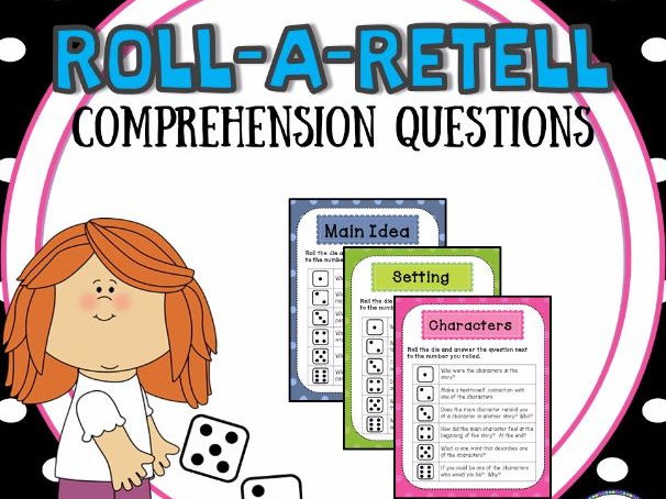 Reading Retelling Comprehension Questions (Roll-a-Retell)