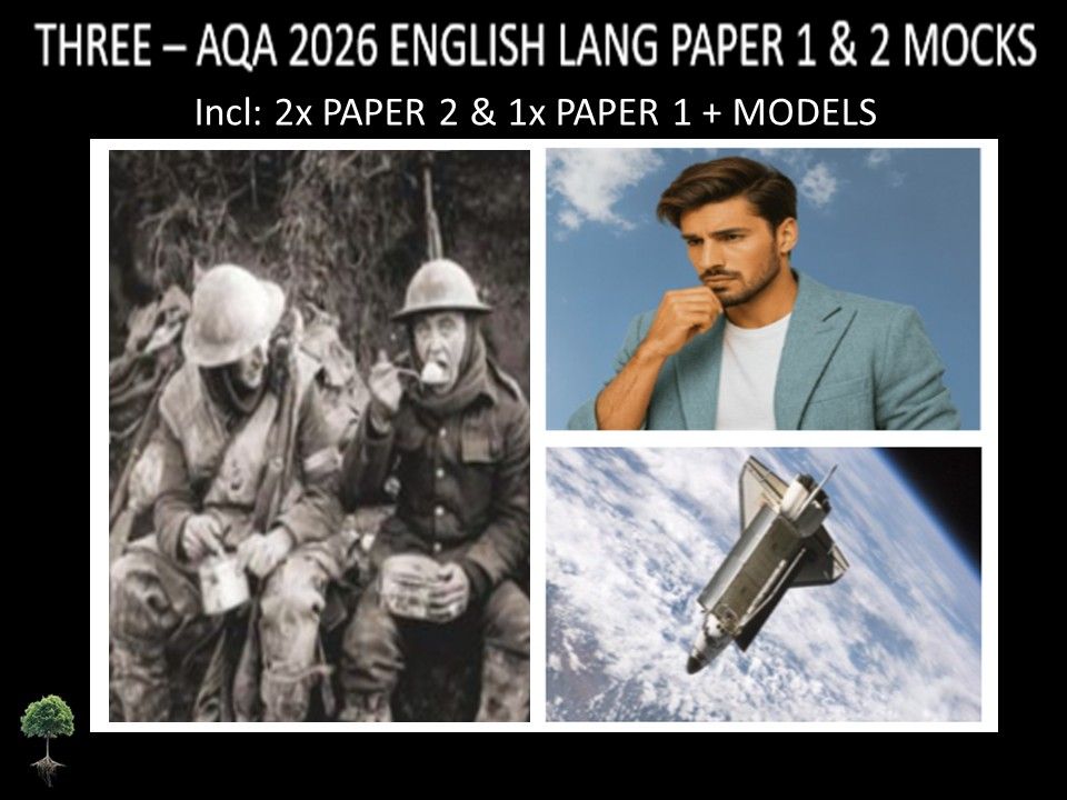 THREE - AQA PAPER 1 & 2 | 2026 FULL MOCKS | MODELS