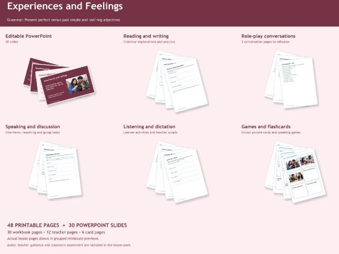 ESOL EAL Feelings And Past Tenses