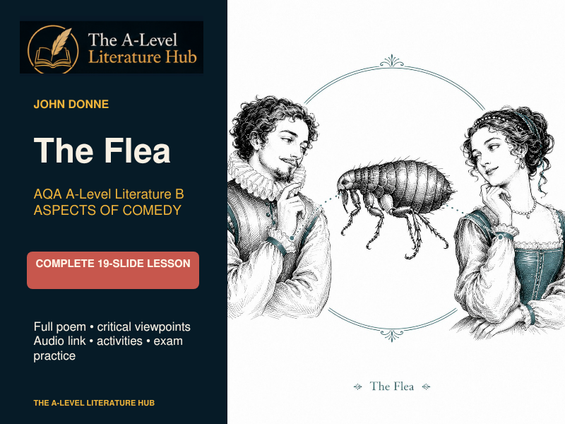 John Donne’s ‘The Flea’ | AQA A-Level English Literature B Comic Poetry | Complete Lesson
