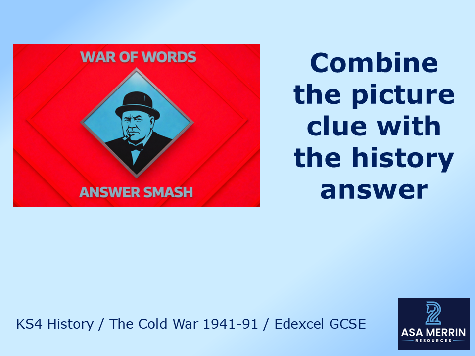 GCSE Cold War | Origins of the Cold War | War of Words House of Games Quiz