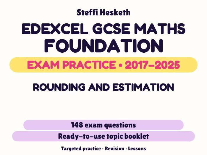Edexcel GCSE Maths Foundation: Rounding and estimation Exam Questions | 2017-2025
