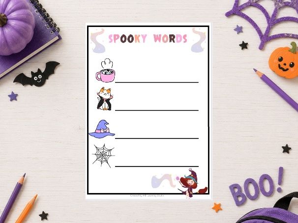 Halloween CVC Word Writing Worksheet | Phonics | EYFS, KS1, Pre-K to 1st Grade