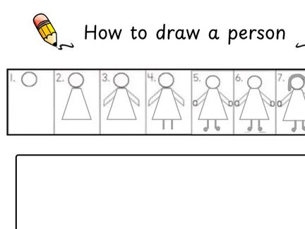 How to draw a person