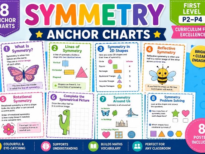 Symmetry KS1/First Level Anchor Charts