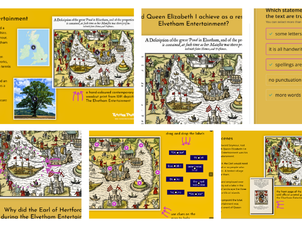 KS3/Common Entrance Making of the UK/GCSE History - Elizabeth I: Royal Progress Evidence Analysis