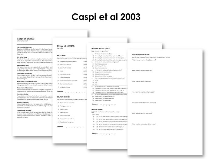 Caspi et al 2003 Teaching Resources