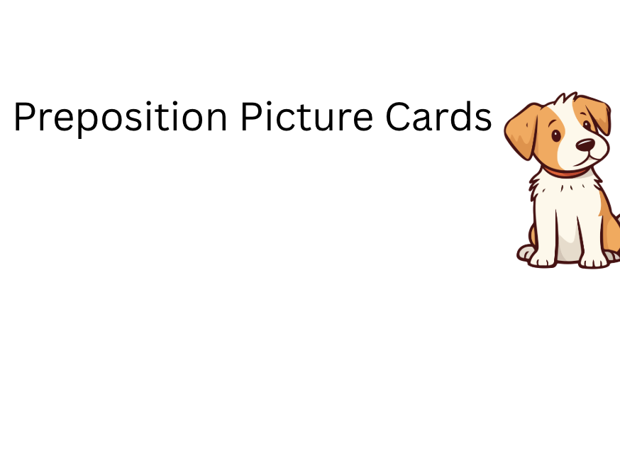 Preposition Picture Cards